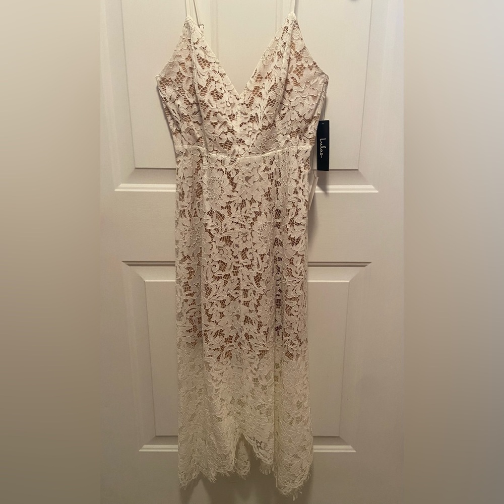 Lulu's Cream Lace Dress